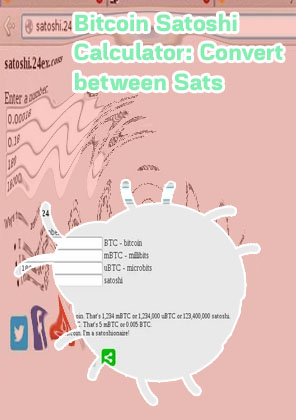 Satoshi to btc converter